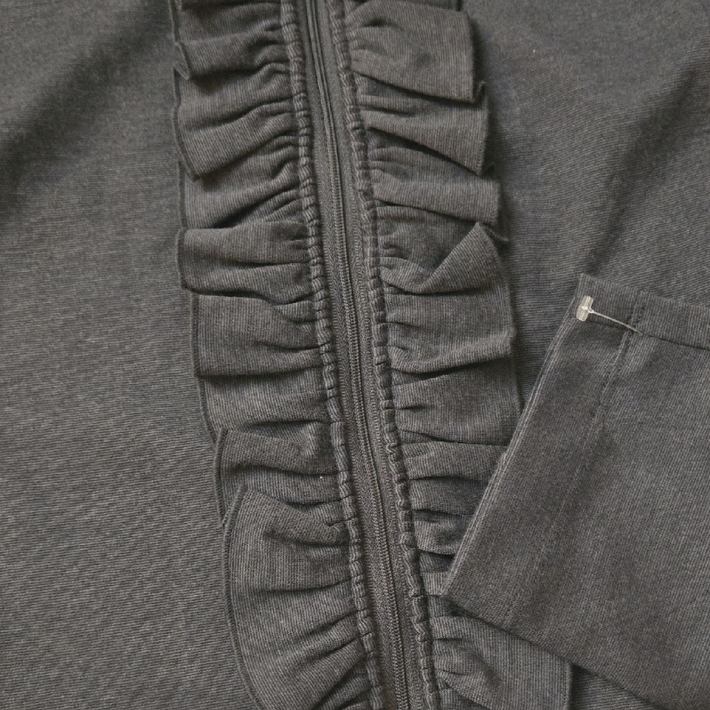 NWOT Women's Black Ruffled Jacket